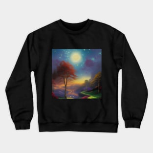 Starry Night Paint Crewneck Sweatshirt